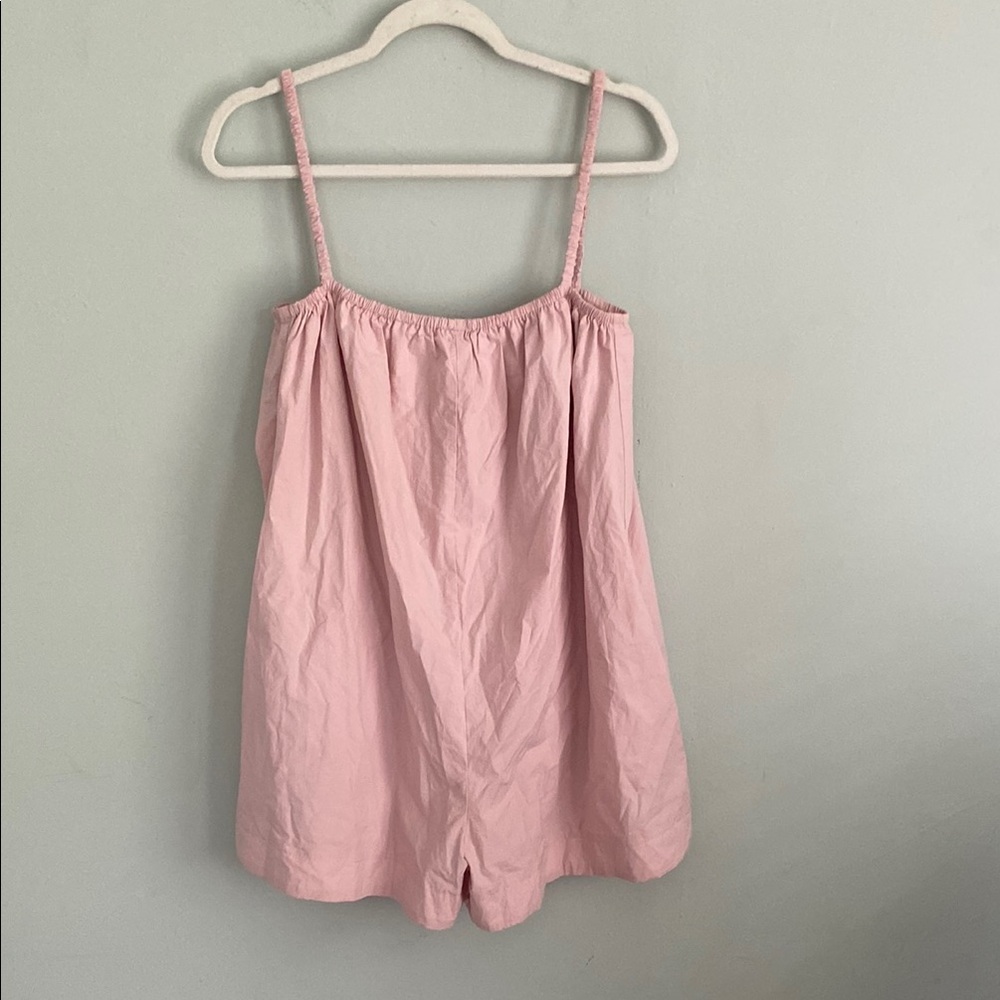 MABLE women’s baby pink romper with pockets size small